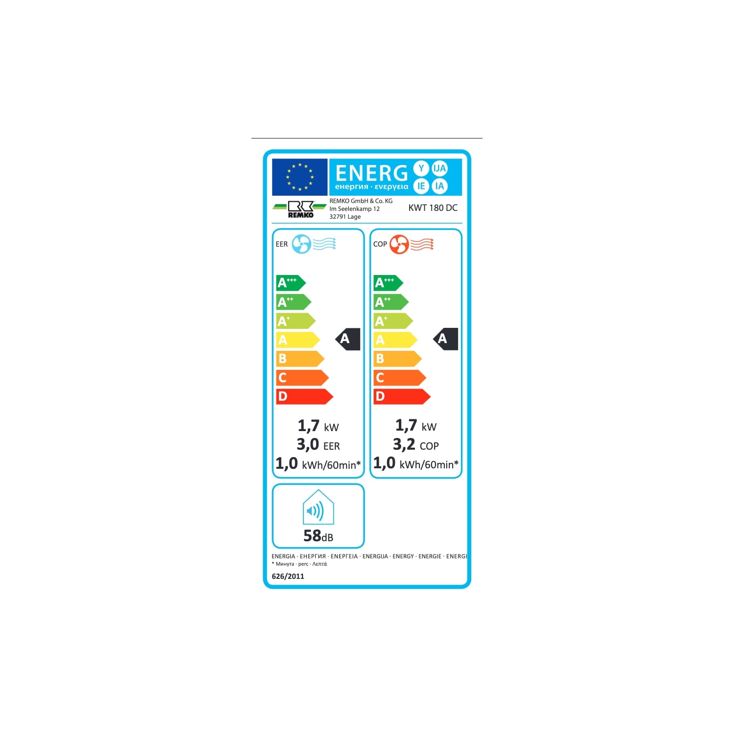  Climatiseur Monobloc Inverter Remko Kwt 180 Dc Blanc 1,73 Kw