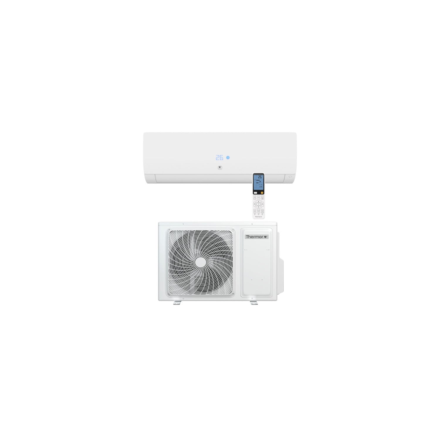  Climatisation Unité Extérieure 2 Kw Et Unité Intérieure Blanche Nagano - Thermor