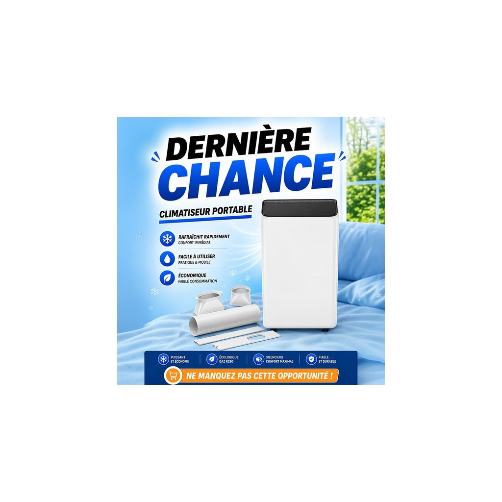 Climatiseur Portable Réversible 12000 Btu - Refroidissement & Chauffage