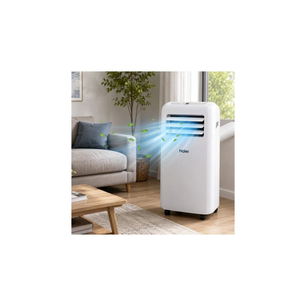  Haier - Climatiseur Mobile 12000 Btu - Froid & Chauffage & Déshumidification
