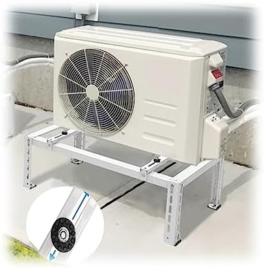  Support De Montage Pour Climatiseur, Support De Sol Robuste Pour Mini Systèmes Split Sans Conduit, Support De Condensateur En Acier Inoxydable