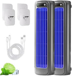  Climatiseur Portable Mural Brizac, Ventilateur De Refroidissement Silencieux Rechargeable Avec 3 Vitesses, Conception Sans Lame énergétique Pour Le Bureau à Chambre à Coucher Voyage à Domicile, Noir
