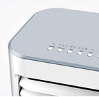 Climatiseur Portable, Rafraîchisseur D'air Mobile Sans Tuyau, Humidification Par Simple Pression D'un Bouton, Filtration Double Couche, Grand Réservoir D'eau De 10 L, Utilisation Pratique.