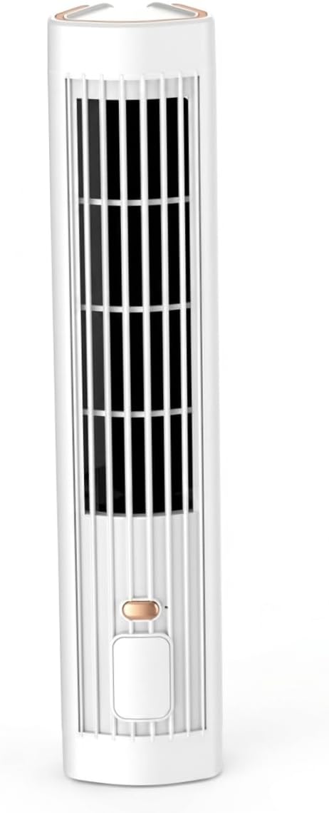  Climatiseur à Chargement Sans Fil, Climatiseur Personnel 2 En 1, Ventilateur Froid Portable Silencieux à 3 Vitesses, Rechargeable Par USB, Pour Bureau, Maison, Dortoir (blanc)