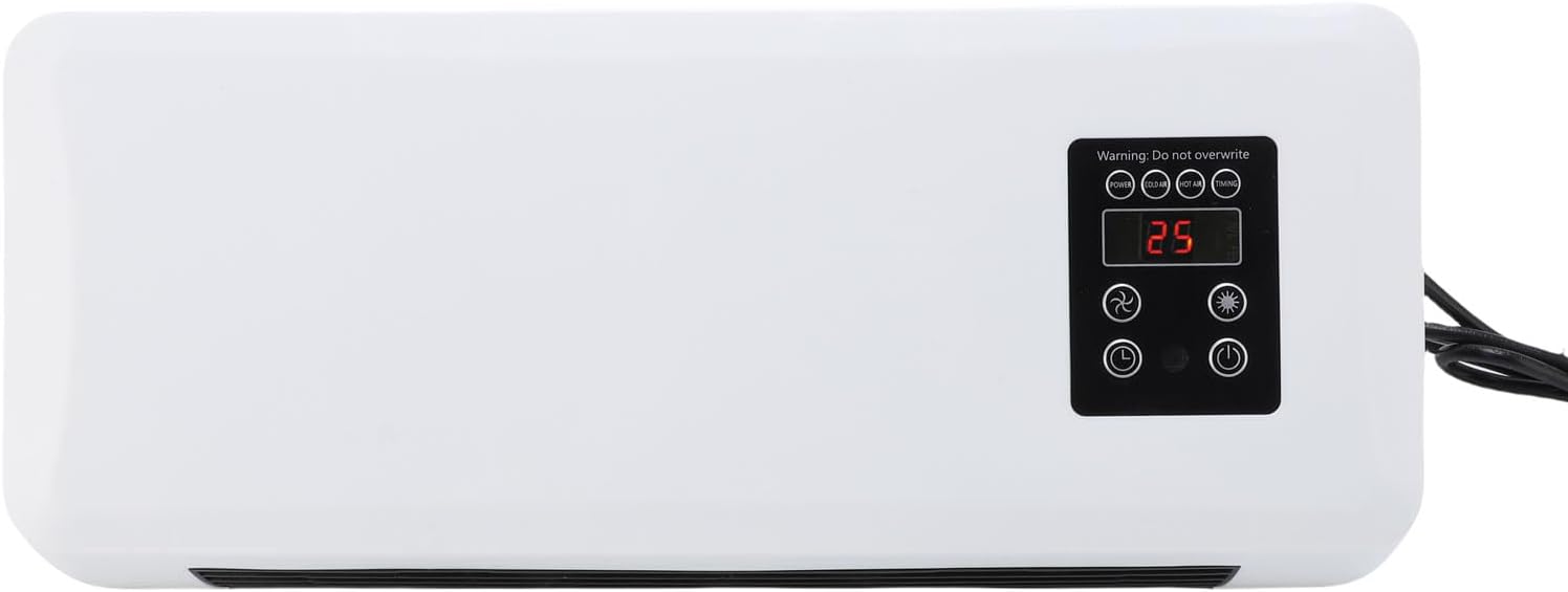  Mini Climatiseur Mural 2 En 1, Unité De Refroidissement Et De Chauffage Portable Avec Télécommande, Pour Chambre à Coucher, Bureau, Camping (Prise UE 220V)