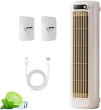  Climatiseur Portable Brizac, Ventilateur De Bureau Rechargeable Avec 3 Vitesses, Moteur Sans Brosse Ultra Silencieux, Dispositif De Refroidissement Mural Pour Bureau à Chambre à Coucher, Conception Sa