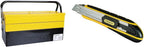  Stanley 1-94-738 94-738 Boîte Métal 5 Tiroirs - Grand Volume De Rangement -deux Poignées Articulées & STANLEY FATMAX Cutter à Cartouche - Chariot En Acier Inoxydable, 6 Lames 18 Mm Incluses, Robuste