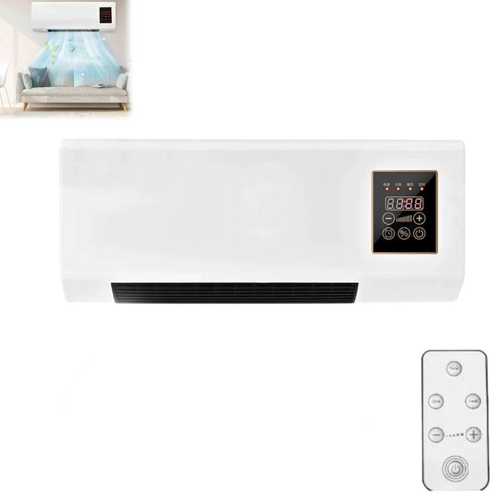 GENERIC Refroidisseur Portable De Mini Ventilateur De Bureau Pour Le Bureau à Domicile, Contrôle De Climat Ultra Silencieux Avec Télécommande Et Minuterie, Aucune Installation Requise De Climatisation Personn