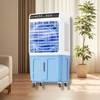 GENERIC Refroidisseur D'évaporation Sans Fenêtre 40L Réservoir 120 Climatiseur Portable Oscillant Avec Télécommande 3 Vitesses Faible Bruit Ventilateur De Qualité Industrielle Refroidissement Pour L'utilisati