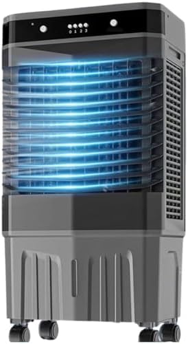 GENERIC Réservoir De Refroidissement évaporatif Portable 50L, Climatiseur Oscillant à 120 ° Avec Télécommande, Mode De Sommeil à Faible Bruit Pour Camping-car De Bureau à Chambre à Coucher, Solution De Refroi