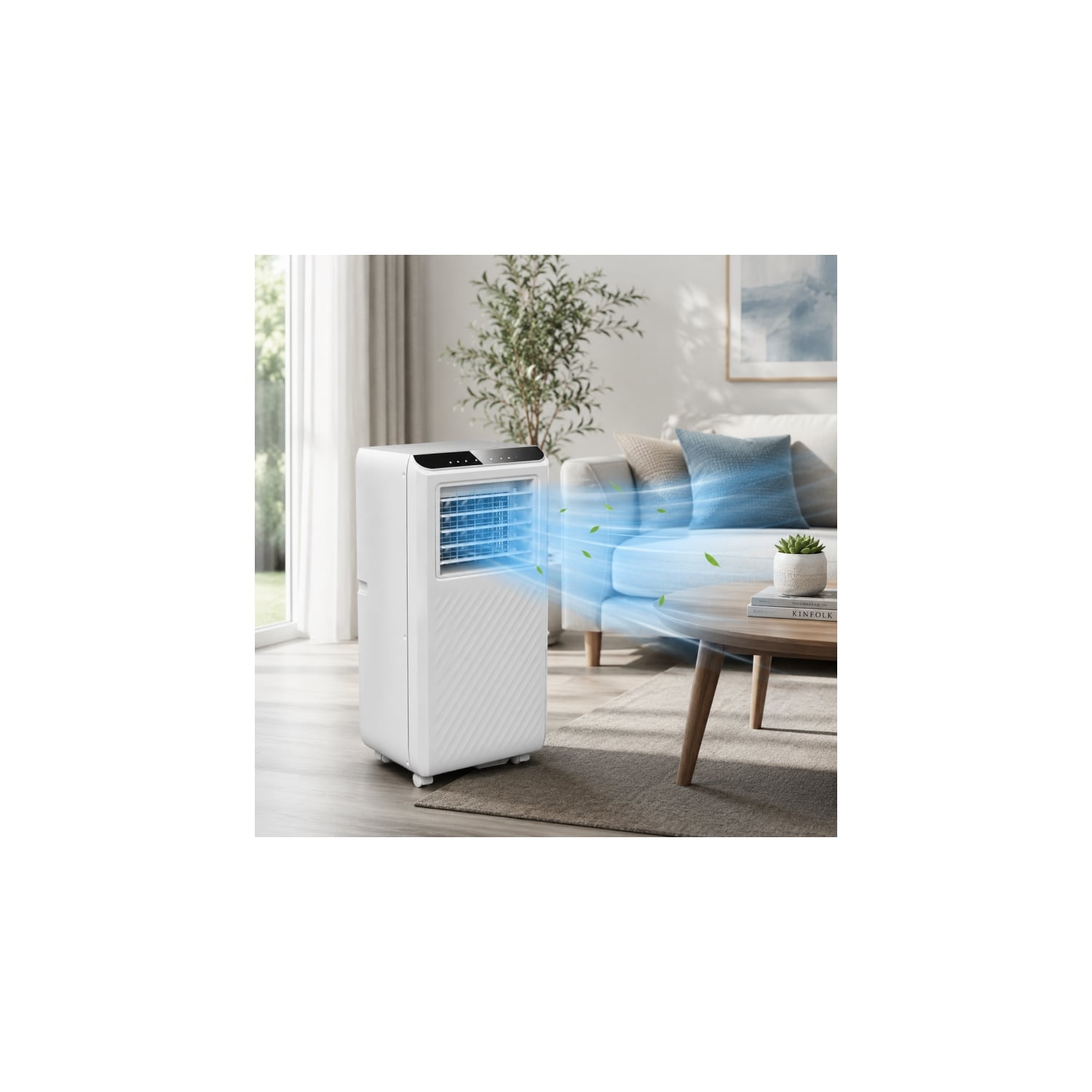  Climatiseur Mobile Abrila Wind 7000 Btu Avec Télécommande Et Déshumidificateur