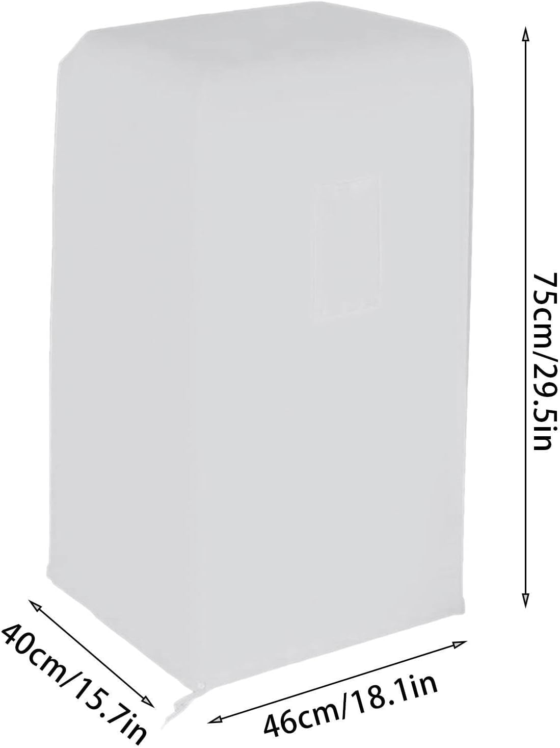  Housse Climatiseur Mobile Portable, 15.7x18.1x29.5 Housse De Protection Anti Poussière Imperméable Pour Climatiseur, Sacs De Rangement Pour Climatiseurs, Pour Intérieur Extérieur(B)