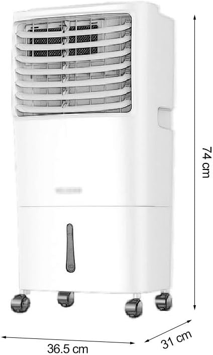 Climatiseur Portable Avec Ventilateur Et Humidificateur, Sans Pales, 3 Modes De Fonctionnement, Idéal Pour La Maison, Le Bureau Et Les Dortoirs.
