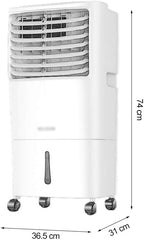  Climatiseur Portable Avec Ventilateur Et Humidificateur, Sans Pales, 3 Modes De Fonctionnement, Idéal Pour La Maison, Le Bureau Et Les Dortoirs.