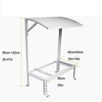  Support Climatiseur Exterieur Avec Auvent, Support De Montage Pour Climatiseur, Capacité De Charge Jusqu'à 200 Kg, Pour Clim Split Et Pompes à Chaleur