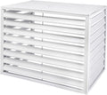 GENERIC Couvercle De Climatiseur En Aluminium Et écran De Clôture – Étagère De Rangement Pour Plantes – Résistant Aux Intempéries – Protection Contre Le Courant Alternatif Et La Pompe à Chaleur