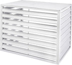 GENERIC Couvercle De Climatiseur En Aluminium Et écran De Clôture – Étagère De Rangement Pour Plantes – Résistant Aux Intempéries – Protection Contre Le Courant Alternatif Et La Pompe à Chaleur