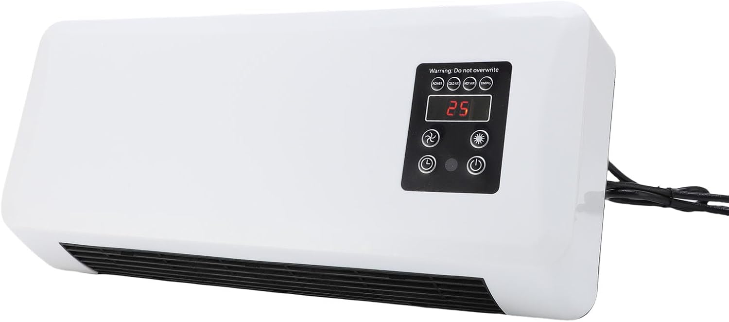  Mini Climatiseur Mural 2 En 1, Unité De Refroidissement Et De Chauffage Portable Avec Télécommande, Pour Chambre à Coucher, Bureau, Camping (Prise UE 220V)