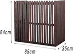 GENERIC Housse En Bois Pour Climatiseurs Extérieurs – Marron 85 X 35 X 84 Cm – Clôture Décorative Pour Dissimuler Les Climatiseurs Divisés Et Améliorer L'esthétique De La Terrasse.