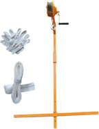  Kit De Levage De Climatiseur Robuste – Treuil Manuel Et Support Pour Une Installation Facile Du Climatiseur (capacité De 300 Kg) – Treuil Autobloquant De 15 M Inclus