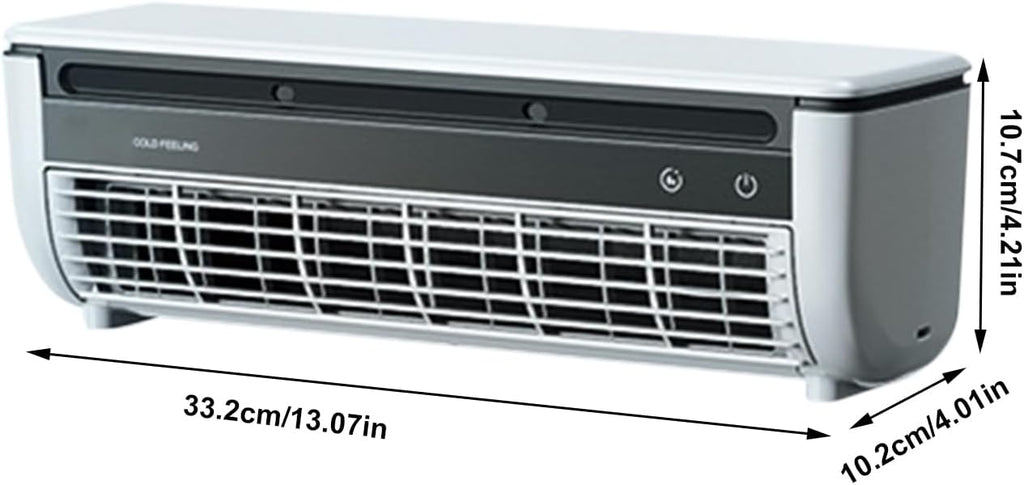  Ventilateur AC Pour Chambre - Ventilateur Climatiseur Portable | Rafraîchisseur D'Air Charge Sans Fil Trois Vitesses Pour Maison Bureau Voyage Camping Salle De Bain Intérieur Extérieur