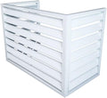 GENERIC Housse Pour Climatiseur Extérieur – Pare-soleil Résistant Aux Intempéries Pour Unités Divisées – Grille De Protection Et Clôture AC – Dimensions : 100 X 50 X 70 Cm – Protection Blanche Pour Toutes Les