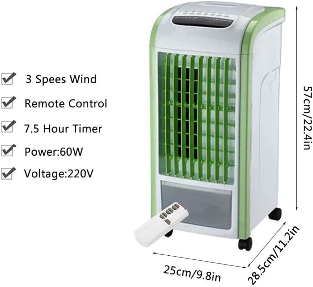  Climatiseur Portable 3 En 1 Avec Télécommande, Ventilateur, Rafraîchisseur D'air Par évaporation, Humidificateur Et Purificateur D'air. Idéal Pour La Maison, La Chambre, La Résiden