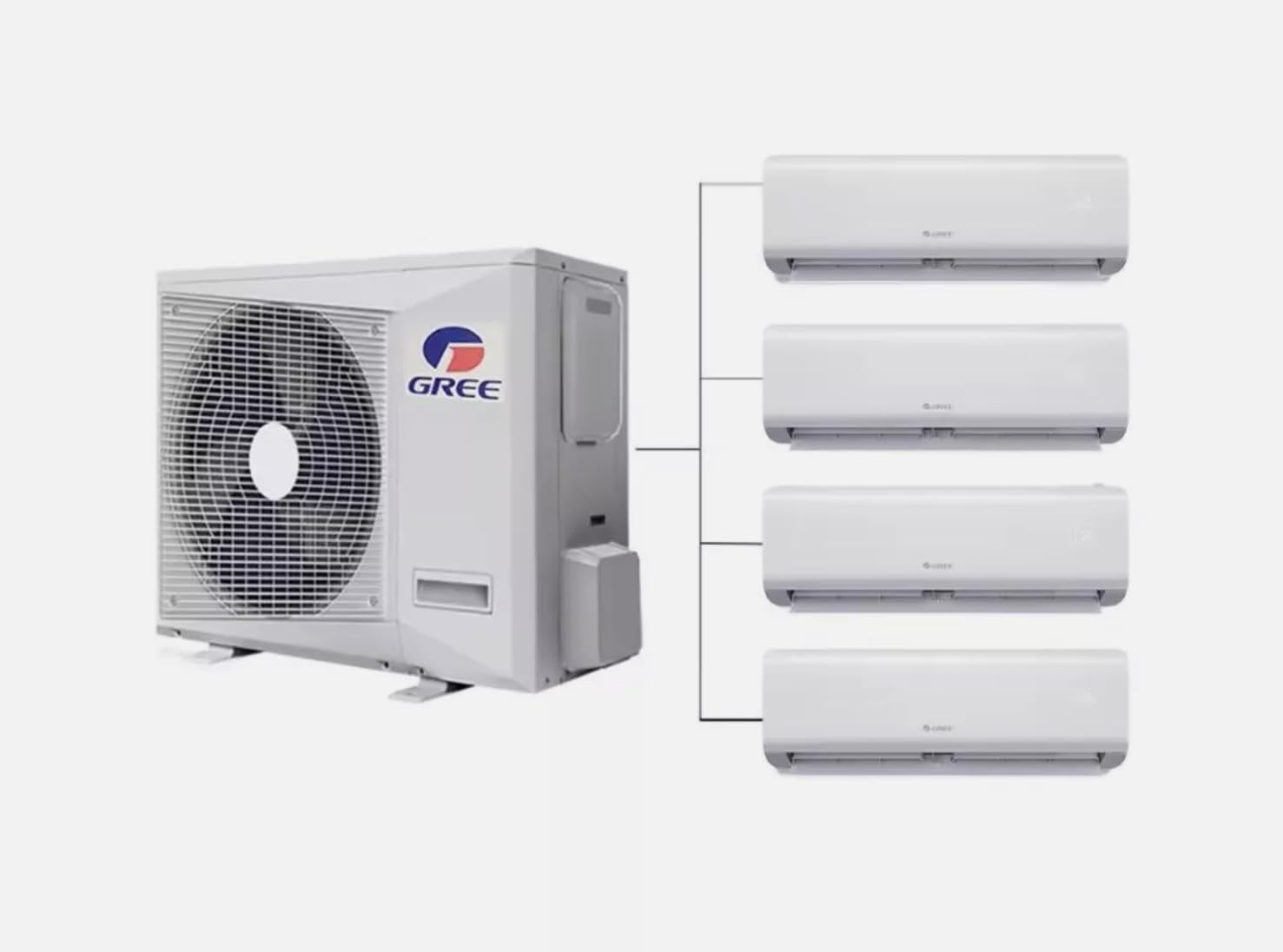 GENERIC Onduleur Solaire 36000BTU Multi 9K + 12K + 18K Zones Split Climatiseur Et Chauffage