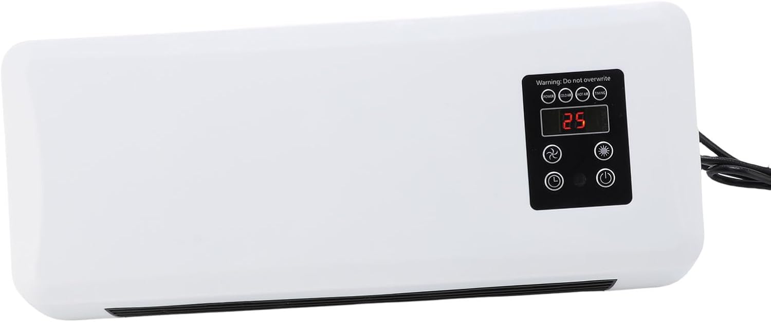  Mini Climatiseur Mural 2 En 1, Unité De Refroidissement Et De Chauffage Portable Avec Télécommande, Pour Chambre à Coucher, Bureau, Camping (Prise UE 220V)
