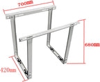  Support De Montage Pour Climatiseur – Design Peu Encombrant Pour Mini Unités AC Divisées Sans Conduit, étagère De Pompe à Chaleur Montée Sur Le Dessus, Durable Et Facile à Installer