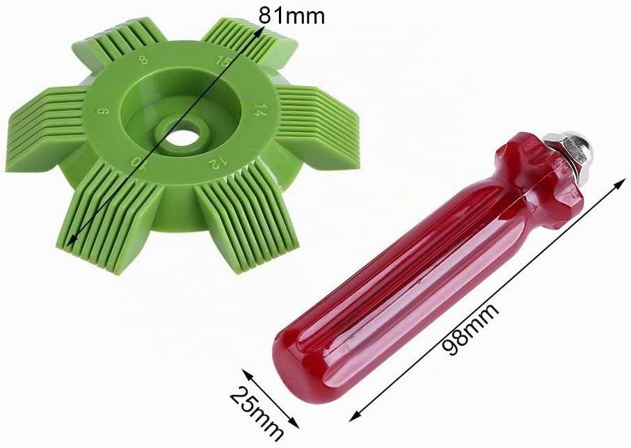  Fdit Condenseur Radiateur Fin Lisseur Cleaner Peigne Râteau Air Conditionné Outil Climatiseur Voiture Automobile A/C Peigne Climatiseur