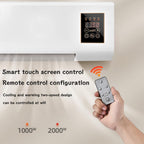  Mini Climatiseur 2000 W Avec Fonction Chauffage - Unité De Climatisation Murale Pour La Maison, Le Bureau, La Chambre, Le Salon - Télécommande Incluse