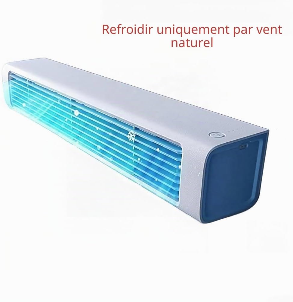  Lecreatekit Climatiseur Mural Portable Avec Installation Sans Fil, Aucun Perçage Nécessaire, Convient Pour La Maison Et Le Bureau, économie D'énergie Et Télécommande (B)
