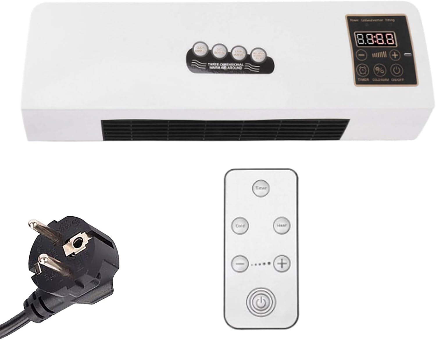 GENERIC Climatiseur Portable – Unité De Refroidissement Et De Chauffage 2000 W Pour Chambre, Maison Et Bureau
