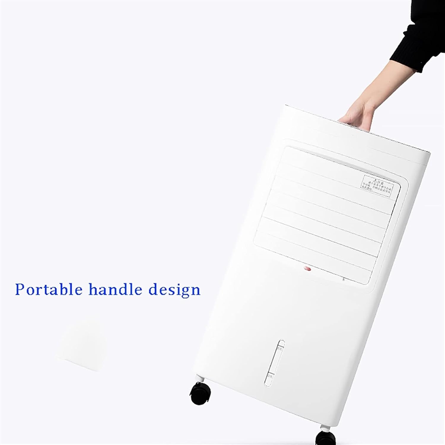 GENERIC Refroidisseur D'air évaporatif Portable Avec Ventilateur De Chauffage à Distance, 75W Et Chauffage 2000W Pour Le Bureau à Domicile, Réservoir D'eau 8L, Fonctionnement Silencieux, Idéal Pour Un Contrôl