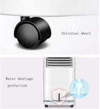  Climatiseur Portable, Rafraîchisseur D'air Mobile Sans Tuyau, Humidification Par Simple Pression D'un Bouton, Filtration Double Couche, Grand Réservoir D'eau De 10 L, Utilisation Pratique.