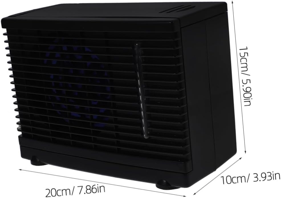  LIFKOME Climatiseur Portable Pour Voiture Ventilateur De Refroidissement Par Évaporation Eau Mini Climatiseur Avec Adaptateur Allume-Cigare