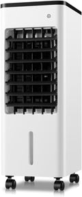 GENERIC Refroidisseur D'air évaporatif Portable 9L Réservoir D'eau LED Affichage Ventilateur De Refroidissement Silencieux Avec Minuterie à Distance 3 Vitesses Humidificateur Pour Bureau à Coucher à Domicile