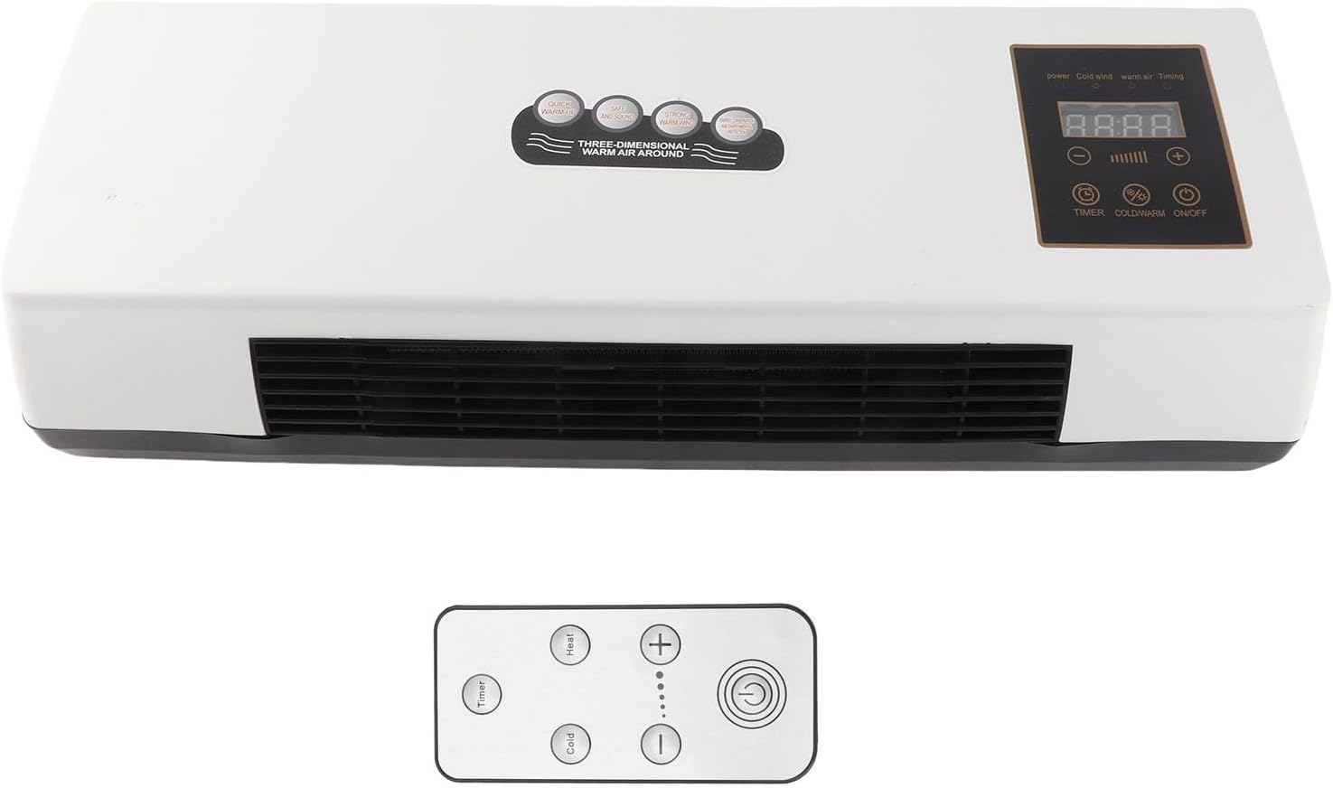  Petit Climatiseur, Refroidisseur D'air Silencieux Multifonctionnel, Climatiseur Mural Portable, Refroidisseur D'air Personnel, Ventilateur Chaud Pour Salle De Bain, Chambre à