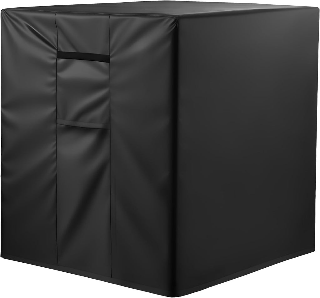  VEVOR Housse De Climatiseur Extérieur, 86,3x86,3x76,2 Cm, Couverture De Protection Climatiseur, Tissu Polyester Étanche Trois Couches, Ventilation Maille, Taille Universelle, Cache Pour Clim Extérieur
