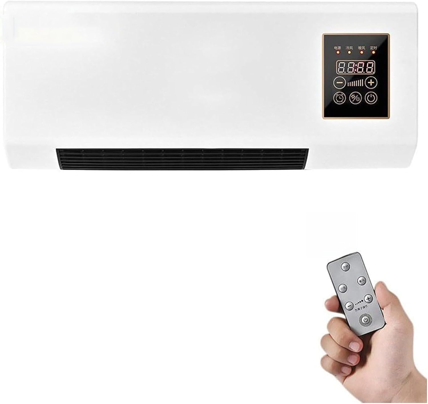  Climatiseur Mural Sans Conduit Avec Télécommande, 2000 W De Puissance De Refroidissement Et De Chauffage Pour Chambre Et Salon, Système Mini-split Silencieux Pour Bureau à Domicile