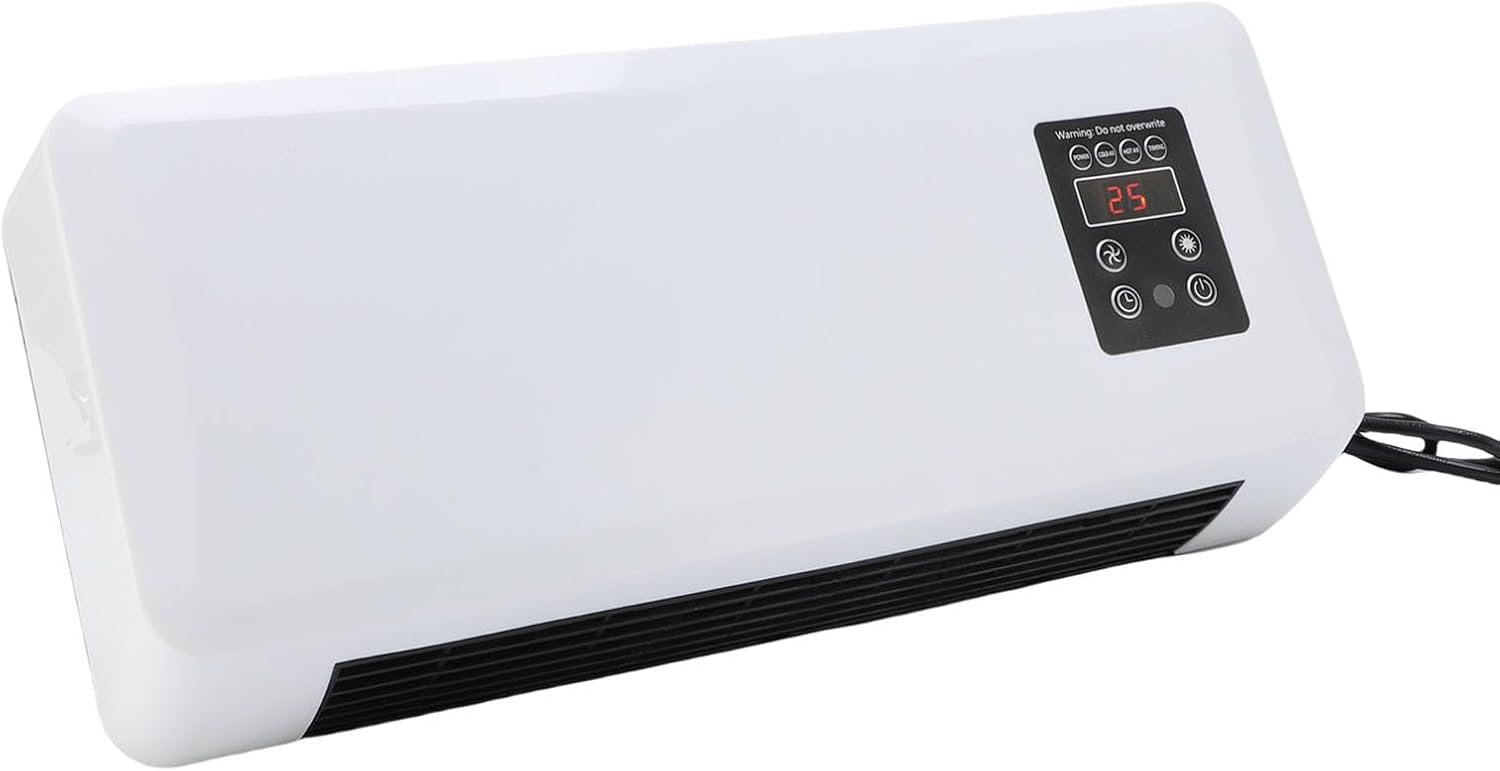  Mini Climatiseur Mural 2 En 1, Unité De Refroidissement Et De Chauffage Portable Avec Télécommande, Pour Chambre à Coucher, Bureau, Camping (Prise UE 220V)