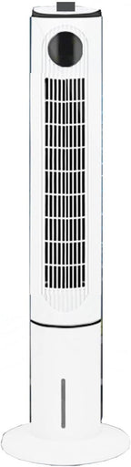 GENERIC Ventilateur De Tour Pour Chambre à Coucher, Refroidisseur D'évaporation Portable Avec Affichage LED, 3 Vitesses, Minuterie De Sommeil, Climatiseur Silencieux Pour Le Bureau à Domicile, Oscillation Lar