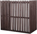 GENERIC Housse En Bois Pour Climatiseurs Extérieurs – Marron 85 X 35 X 84 Cm – Clôture Décorative Pour Dissimuler Les Climatiseurs Divisés Et Améliorer L'esthétique De La Terrasse.