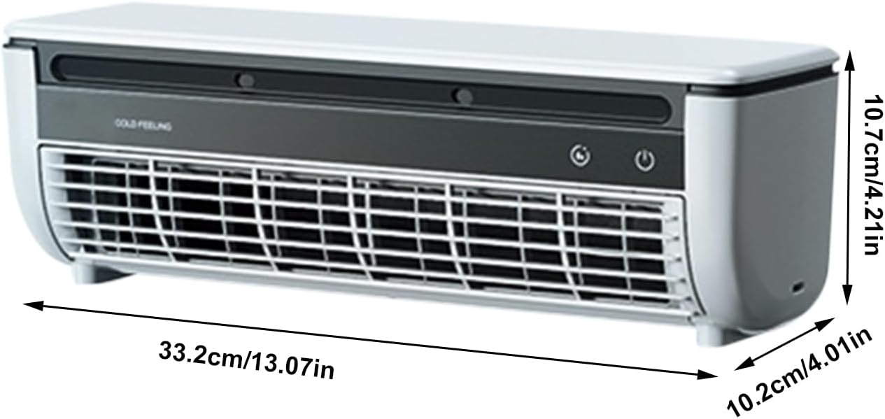  Ventilateur Climatiseur - Ventilateur Climatiseur Portable,Rafraîchisseur D'Espace à Recharge Sans Fil Trois Vitesses Pour Maison Bureau Camping Voyage