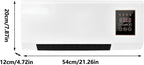  Climatiseur Mural Sans Conduit Avec Télécommande, 2000 W De Puissance De Refroidissement Et De Chauffage Pour Chambre Et Salon, Système Mini-split Silencieux Pour Bureau à Domicile