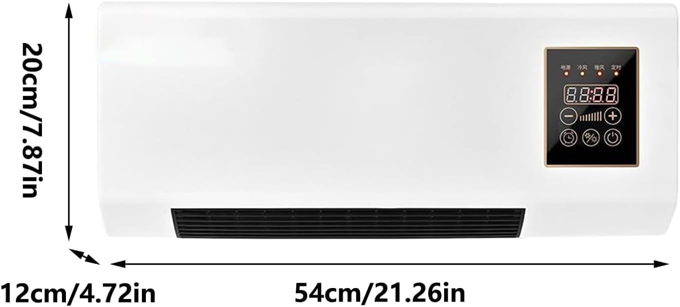  Climatiseur Mural Sans Conduit Avec Télécommande, 2000 W De Puissance De Refroidissement Et De Chauffage Pour Chambre Et Salon, Système Mini-split Silencieux Pour Bureau à Domicile