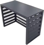 GENERIC Housse De Protection En Alliage D'aluminium Pour Climatiseur Extérieur Résistant Aux Intempéries - 100 X 50 X 70 Cm - Noir