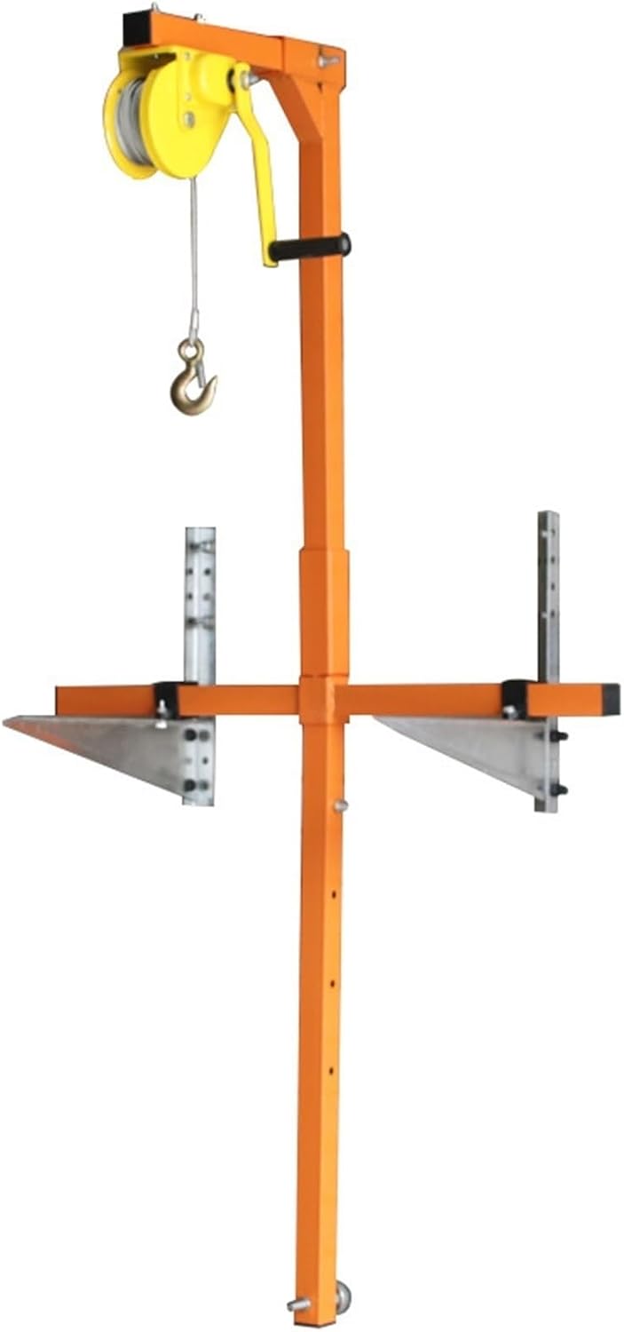 GENERIC Support Robuste Pour Climatiseur Avec Palan Manuel Et Treuil – Capacité De 150 Kg Portée De 25 M Idéal Pour L'installation Et Le Démontage De L'unité Extérieure En Toute Sécurité