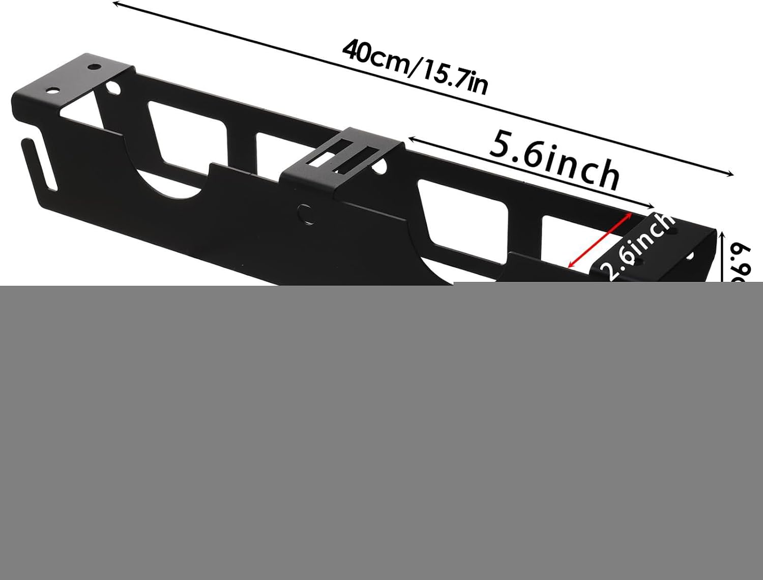 GENERIC Support De Meuleuse D'angle | Support De Montage Mural Pour Meuleuse D'angle | Tournevis Outils électriques Organiseur à 2 Fentes Pour Atelier, établi, Panneau Perforé Latéral, Garage